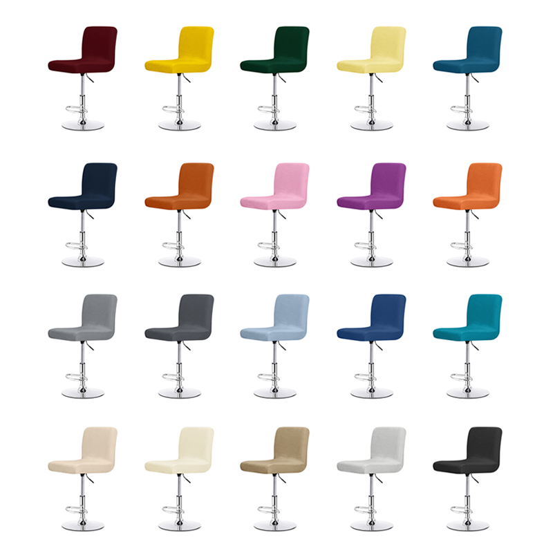 Home Bar Seating - Велюровый чехол для стула однотонного цвета,