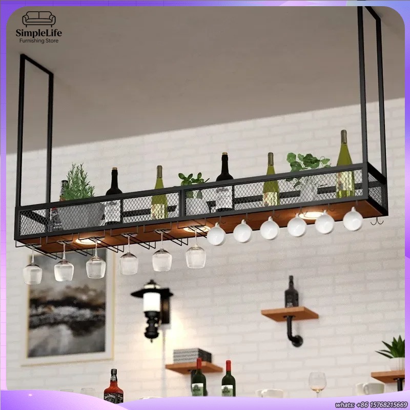Home Bar Shelves - Открытая винная полка-бар с полками, охлаждаемая
