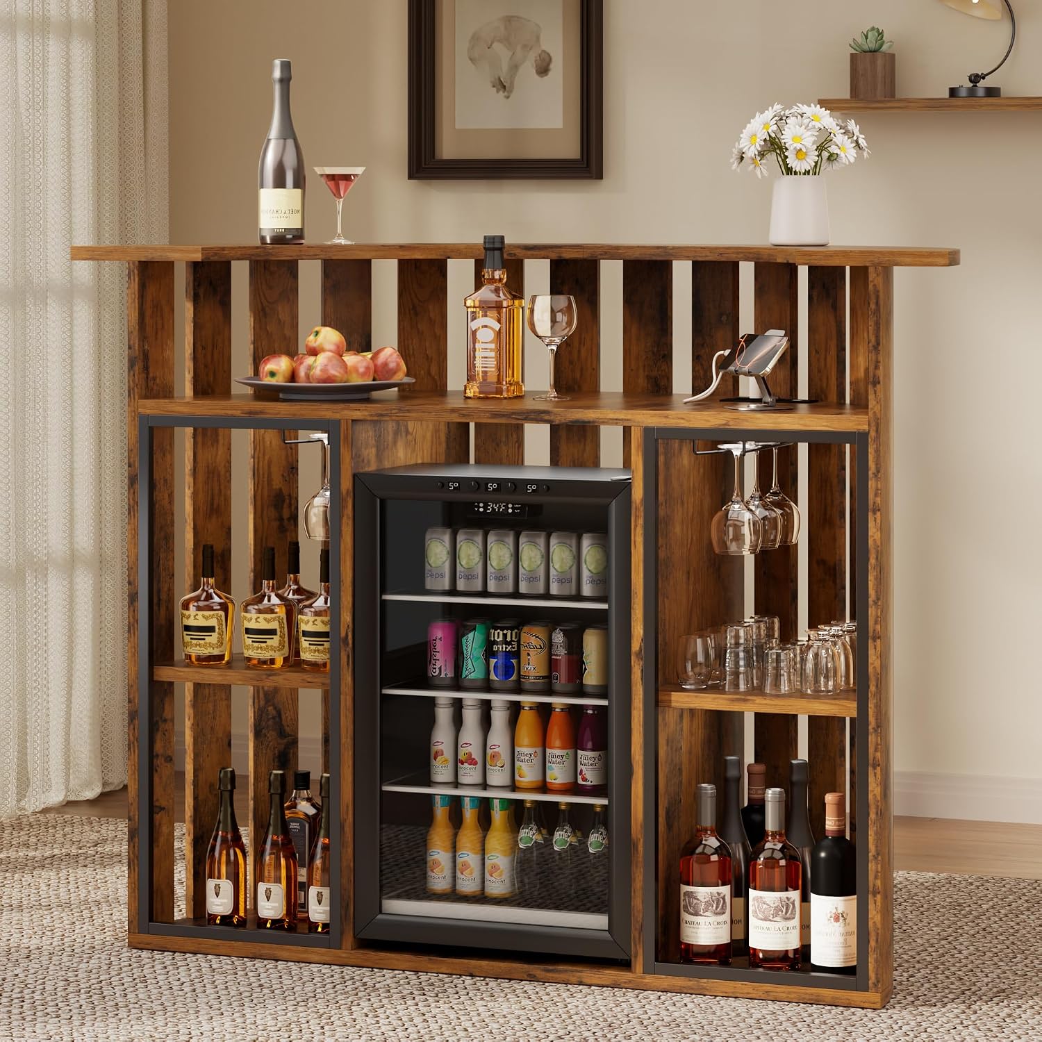 Деревянный барный шкаф в дерев – обзор и цена Home Bar And Fridge