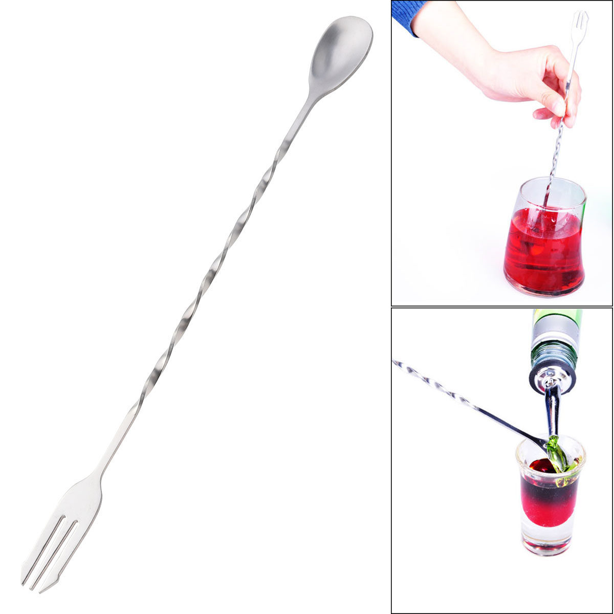 Витая ложка-вилка для смешиван – обзор и цена Bar Spoon Twisted